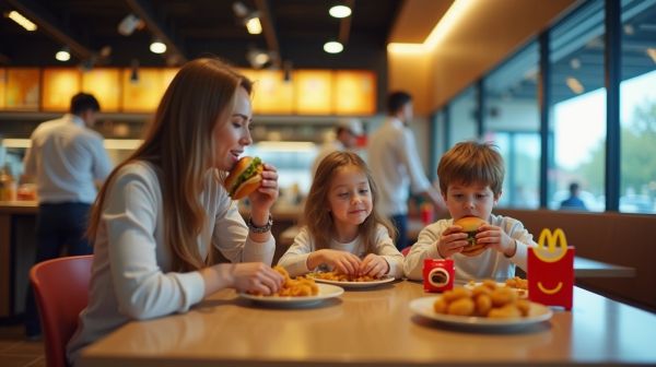 Déguster de savoureux plats dans un restaurant McDonald's
